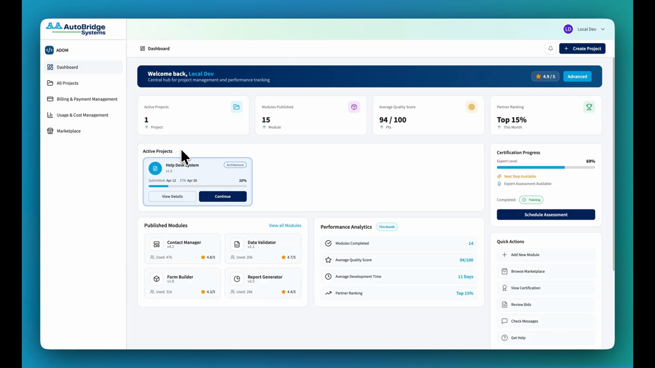 ADOM Platform Demo